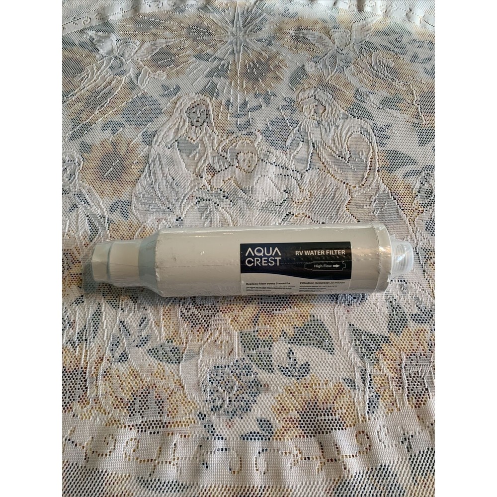 AQUA CREST RV Inline Water Filter,for RVs and Marines, Drinking & Washing Filter